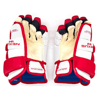 Gants Bauer Nexus 1N Pro d'occasion (Intermédiaire) (Blanc/Rouge)